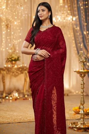 Premium Soft Lightweight Fabric with Embroidery