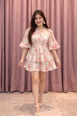Women Floral Summer Mini Dress – Trendore